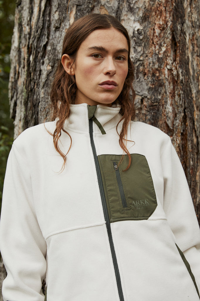 ARKK Apparel ARKK Essential Fleece Jacket | Marshmallow Dark Army Fleece Jacket